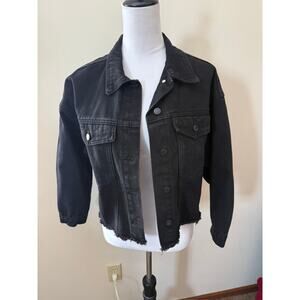 Elia Cher Black Jean Jacket